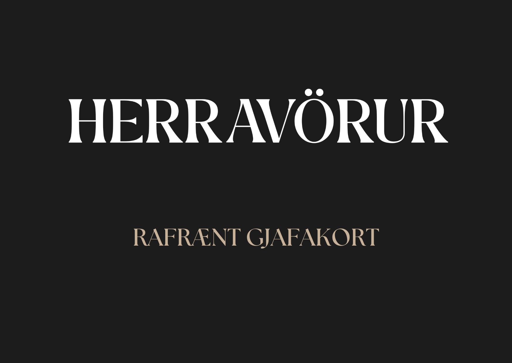 Rafrænt gjafakort