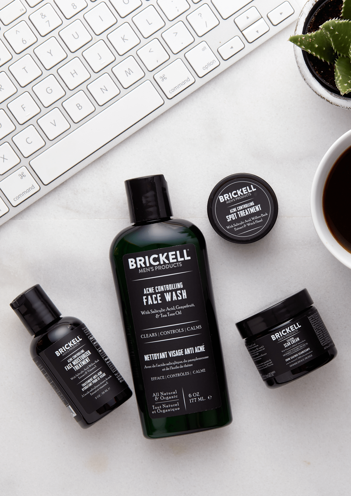 Herravörur - Brickell Acne Controlling System for Men