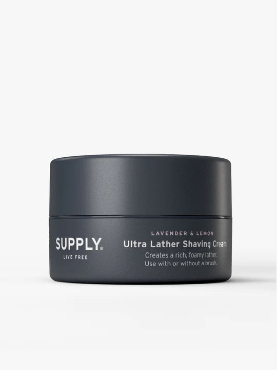 Herravörur - Lavender & Lemon Ultra Lather Shaving Cream frá Supply