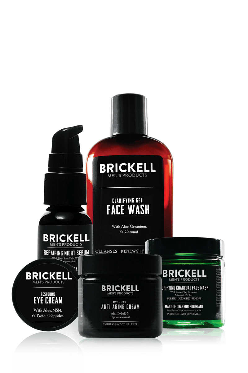 Herravörur Brickell Men's Daily Advanced Face Care Routine